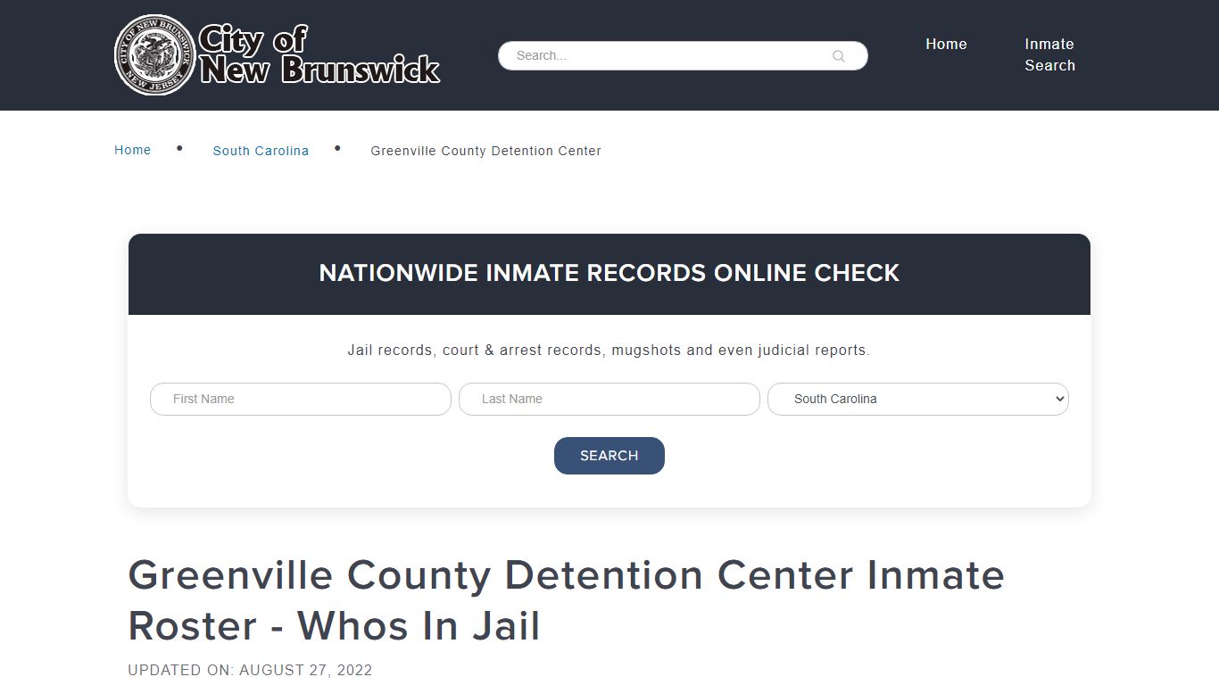 Greenville County Detention Center Inmate Roster - Whos In Jail